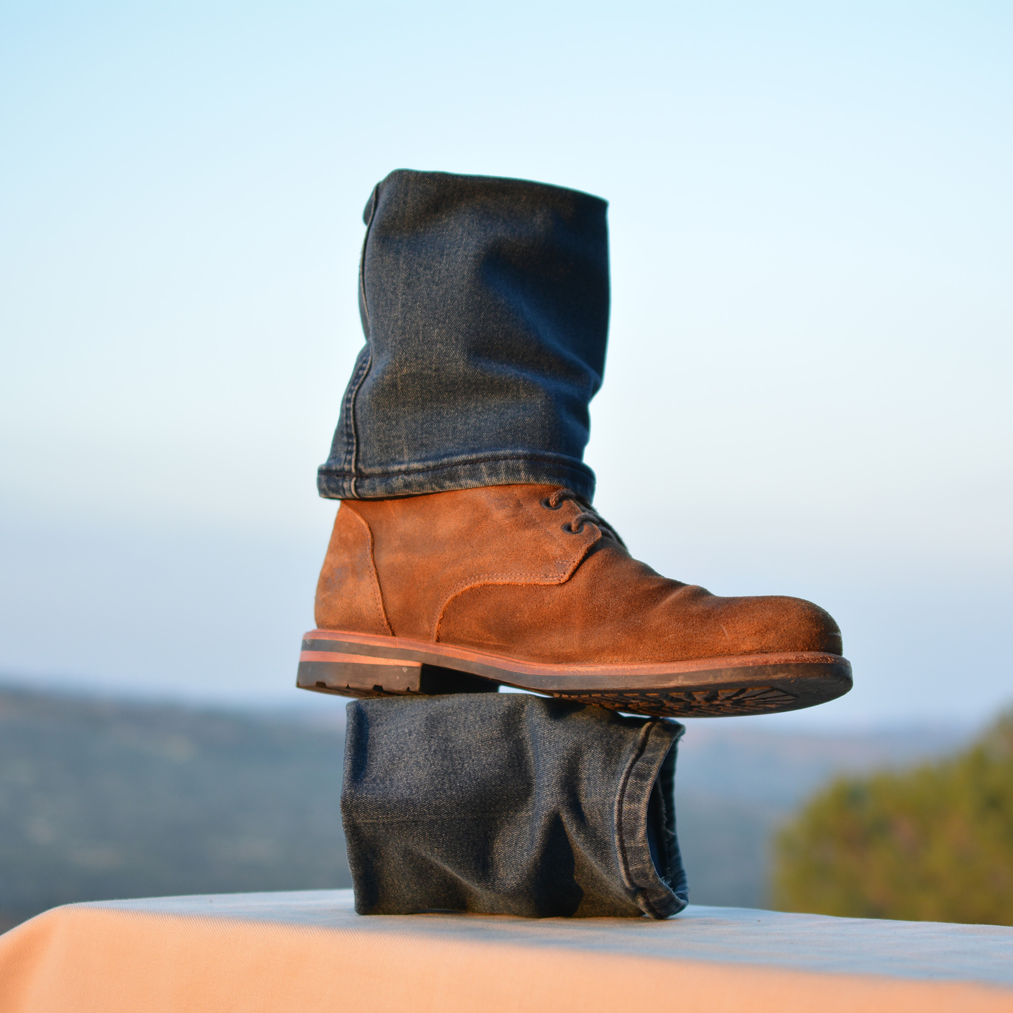 A sophisticated display of a dress shoe using the Carsolit formal trouser sleeve.